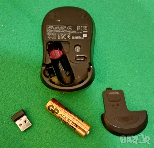 Продавам безжична мишка Logitech M 185, снимка 4 - Клавиатури и мишки - 53804410