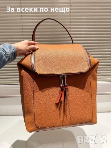 Loewe Луксозна Кафява Кожена Раница Код DST82, снимка 7 - Раници - 56124200