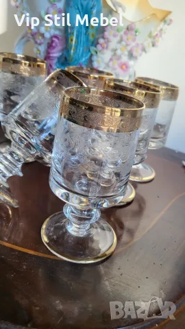 Италиански чаши за ракия Murano Medici , снимка 4 - Сервизи - 56208458