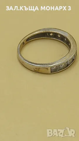 Сребърен пръстен с камъни , снимка 3 - Пръстени - 50148035