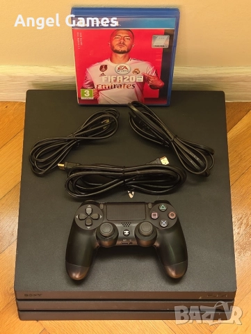 PS4 PRO 1TB Playstation 4 ПРО 7216 плейстейшън конзола с джойстик FIFA