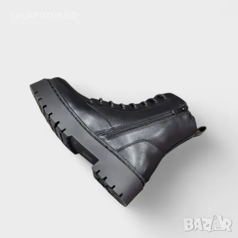 Дамски зимни боти тип кубинки модел: HQ16-1 black, снимка 3 - Дамски боти - 47447874