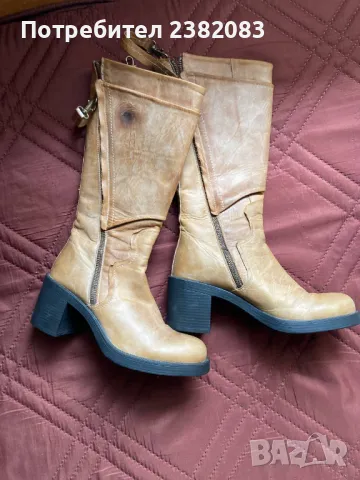 Дамски ботуши естествена кожа , снимка 2 - Дамски ботуши - 48306718