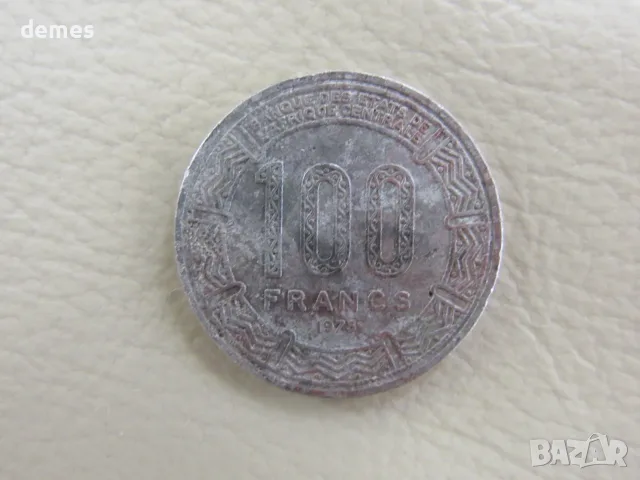 Чад - 100 франка, 1973 г. (рядка)-23 m, снимка 2 - Нумизматика и бонистика - 55872428