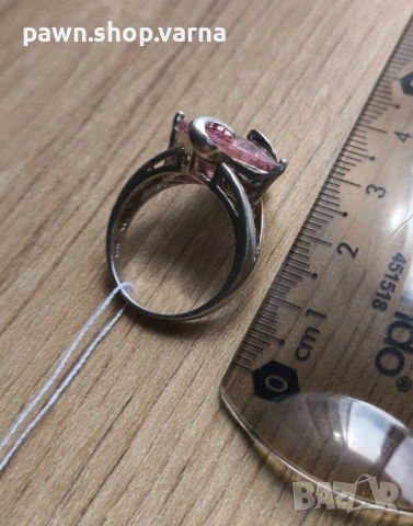 Нов. сребърен пръстен с камък – 925 проба, снимка 7 - Пръстени - 50830649