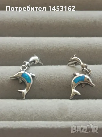 Сребърни обеци , снимка 1