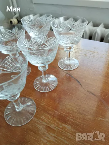 Кристални чаши за шампанско, снимка 7 - Чаши - 50370376