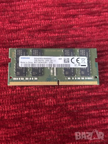 RAM памет за лаптоп Samsung с капацитет 16GB, тип DDR4 и работна честота 2666 MHz