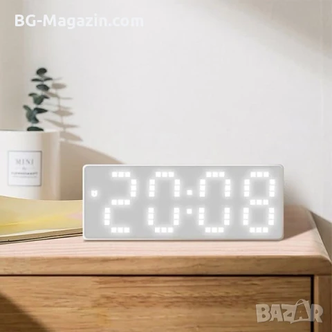 Модерен LED електронен LED настолен часовник на ток за детска спалня офис дигитален големи цифри, снимка 3 - Други - 51038367