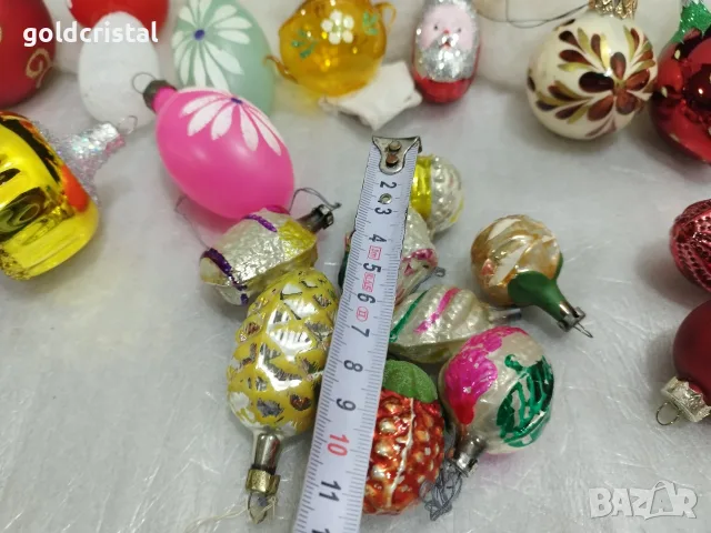 Стъклени играчки за елха , снимка 11 - Антикварни и старинни предмети - 38818937