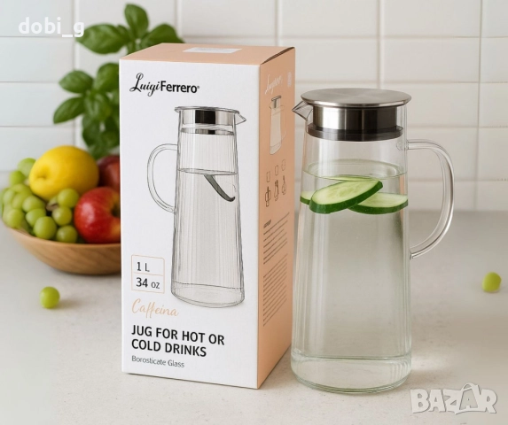 Кана с капак Luigi Ferrero Coffeina, снимка 3 - Аксесоари за кухня - 51464343