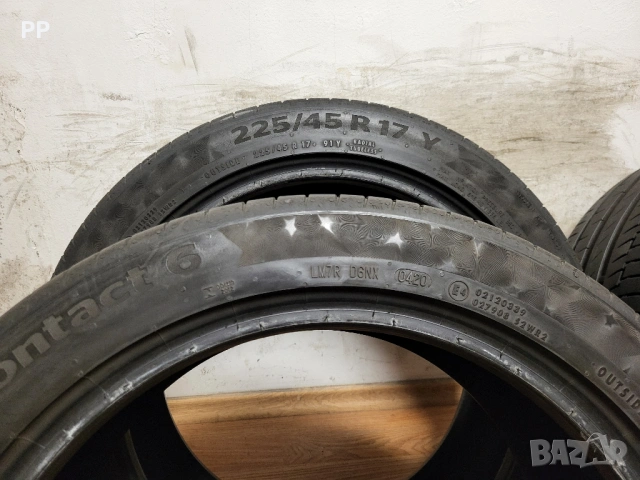 225/45/17 и 245/40/17 Continental / пакет летни гуми, снимка 8 - Гуми и джанти - 53742654
