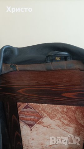 Мъжко яке естествена кожа - размер 50-ти / тип мото рокерия, снимка 6 - Якета - 39810343