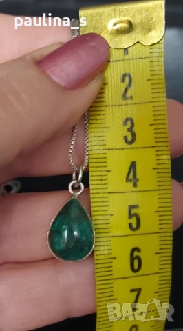 Два различни броя / Сребърно колие с Окото на Назар и Ейлат Истейт камък / проба 925 , снимка 15 - Колиета, медальони, синджири - 44288151