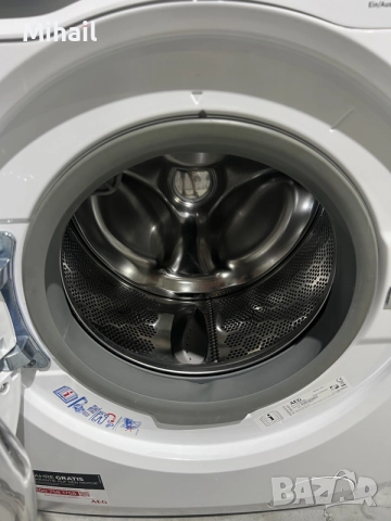 Пералня AEG Lavamat 7000 Series ProSteam – 9 кг / 1600 об. – Перфектна, снимка 4 - Перални - 55896430
