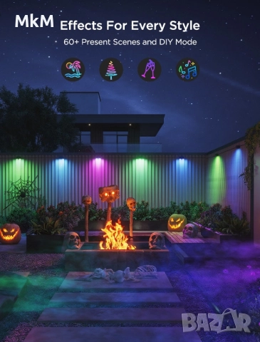 Govee 6 Lights Govee Outdoor Deck Lights, снимка 4 - Лед осветление - 52368703