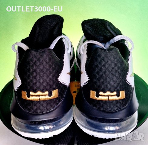 Nike Lebron XVII Low White Gold Swoosh , снимка 3 - Маратонки - 41882860