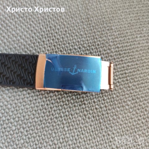 Новогодишна у!Луксозен механичен мъжки часовник Ulysse Nardin Marine , снимка 9 - Мъжки - 41510339