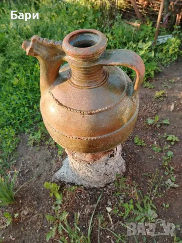Стар голям глинен оцетник,крондир