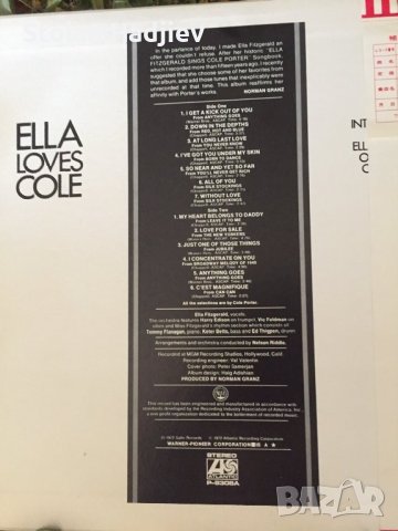 ELLA FITZGERALD-ELLA LOVES COLE,LP,made in Japan , снимка 2 - Грамофонни плочи - 41181820