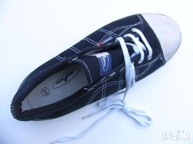 НОВИ MAT STAR Мъжки ГУМЕНКИ № EU 44 Сникърси Патъци Кецове ниски Спортни Обувки с Връзки БАРТЕР, снимка 3 - Кецове - 52144377