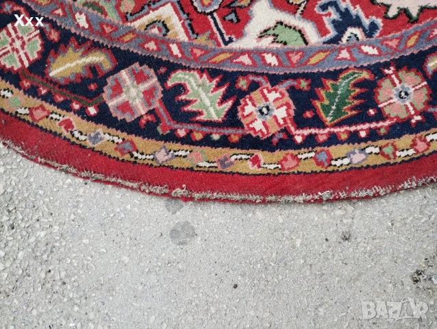 Ръчно тъкан вълнен килим.Антика за ценители.Ирански., снимка 6 - Килими - 51149415