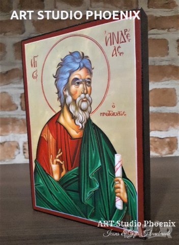 Икона на Свети Андрей Първозвани icona Sveti Andrei Parvozvani, снимка 3 - Картини - 14909723