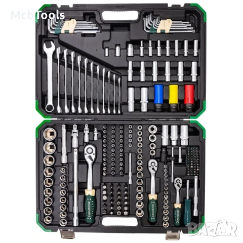 Гедоре 222 части 1/4″, 3/8″, 1/2″ ROCKFORCE, снимка 3 - Гедорета - 53101938