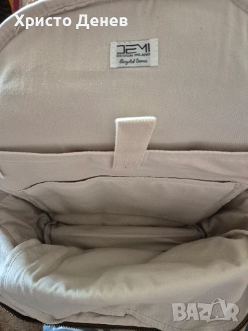 раница дизайнерска DEMI Design Milano Деми дизайн Милано, еко материал, внос от Италия, снимка 9 - Раници - 53403019