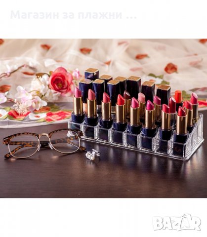 ПРОЗРАЧЕН НАСТОЛЕН ОРГАНАЙЗЕР ЗА ЧЕРВИЛА, ГЛАНЦОВЕ И ЛАКОВЕ - код 1785, снимка 3 - Други - 34264721