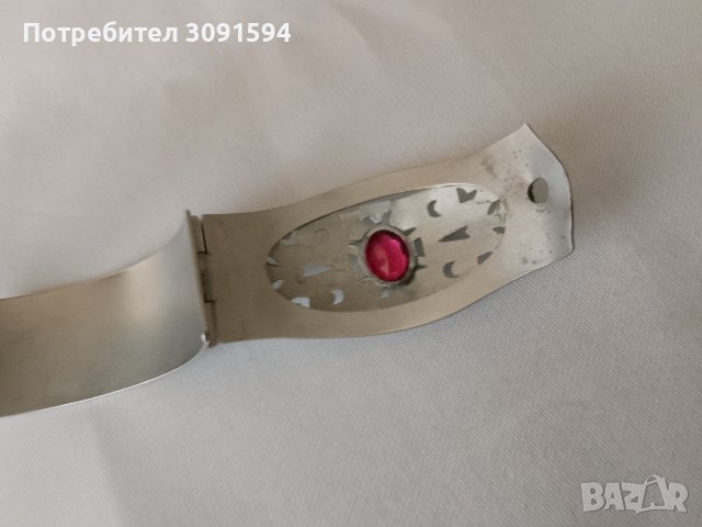 Стара стилна дамска гривна новохром, снимка 9 - Антикварни и старинни предмети - 41442676