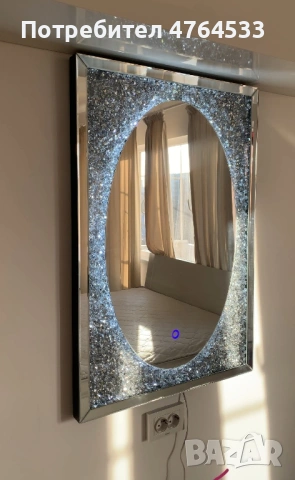 Огледало с LED осветление, снимка 2 - Огледала - 53829557