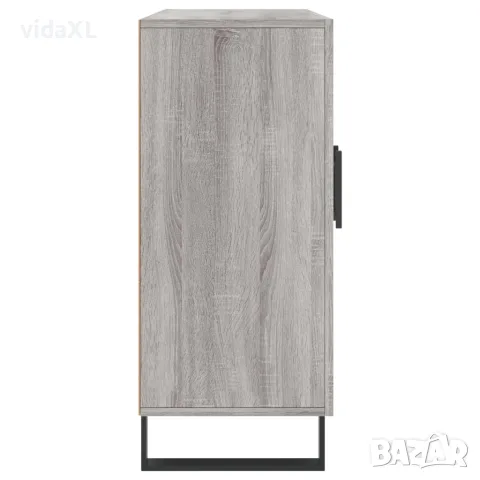 vidaXL Сайдборд, Сив сонома, 90x34x80 см, инженерно дърво, снимка 7 - Бюфети - 56147927