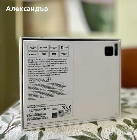 Apple TV 4K 32GB A1842 с кутия, като ново, снимка 4 - Плейъри, домашно кино, прожектори - 55980126