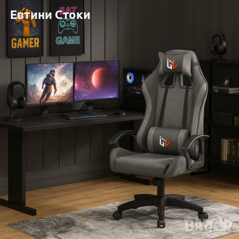 Ергономичен геймърски стол с пълна опора и комфорт, снимка 15 - Столове - 53165149