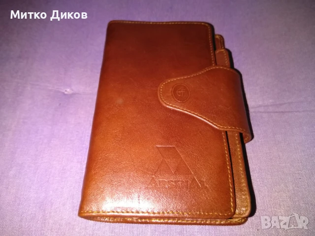 Gino Ferrari нов марков портфейл чантичка естествена кожа 16х10см и преградата за мобилен 75х150мм, снимка 2 - Портфейли, портмонета - 51422501