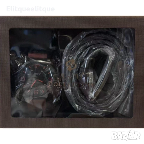 Стилен мъжки комплект - Часовник и колан, снимка 2 - Бижутерийни комплекти - 52333670