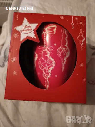 чаша в кутия коледна, снимка 1