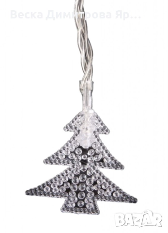 Вълшебни Коледни лампички с елхички, снимка 4 - Декорация за дома - 52289919