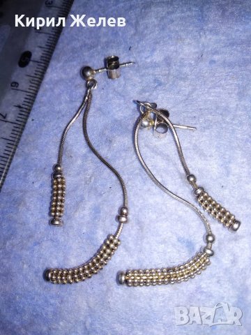 НЕЖНИ СРЕБЪРНИ ИТАЛИАНСКИ ФЕШЪН АРТ ОБЕЦИ СРЕБРО 925 ПРОБА 25416, снимка 8 - Обеци - 40532538