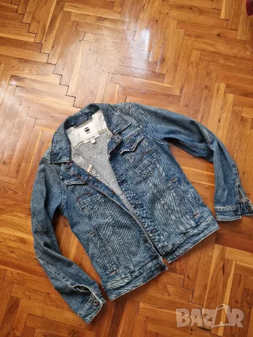 Страхотно мъжко дънково яке G STAR RAW, размер S, снимка 2 - Якета - 55982096