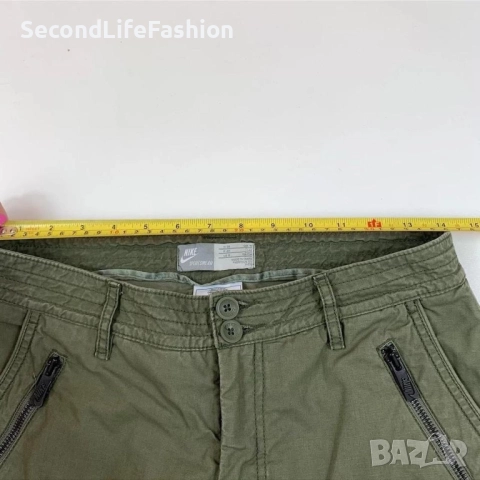 Дамски къси панталони Nike Sportswear, цвят каки, ​​размер US-M, снимка 5 - Панталони - 52497494