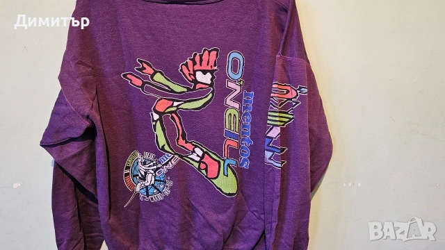 Блуза на O'neill Mentos World Cup 1990 Italy snowboard ski Large спорт ретро блуза , снимка 12 - Блузи - 53411144