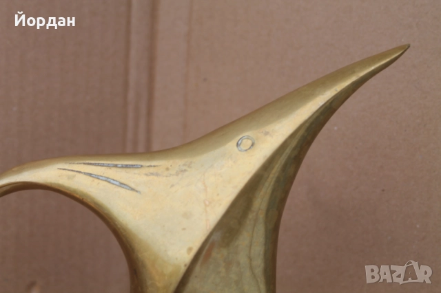 Бронзова фигурка-Риба, снимка 2 - Колекции - 51811200