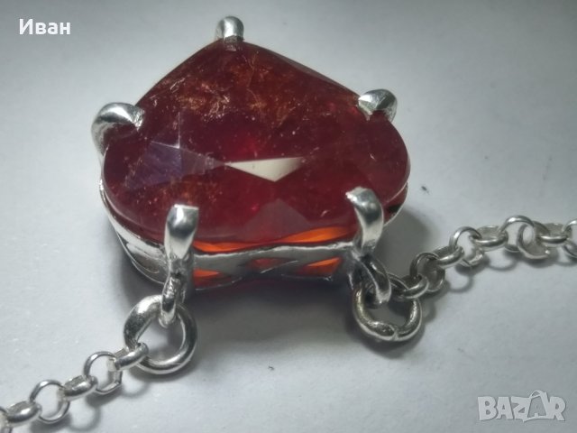 Колие с Гранат, снимка 6 - Колиета, медальони, синджири - 36501692