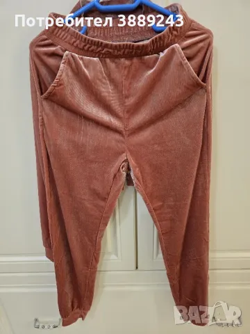 Дамски комплект лъскав плюш, снимка 2 - Якета - 49024068