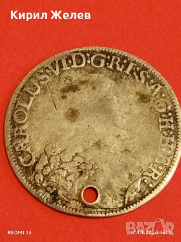 Сребърна монета 6 кройцера Карл шести Австрия за КОЛЕКЦИЯ 52565, снимка 7 - Нумизматика и бонистика - 53097429