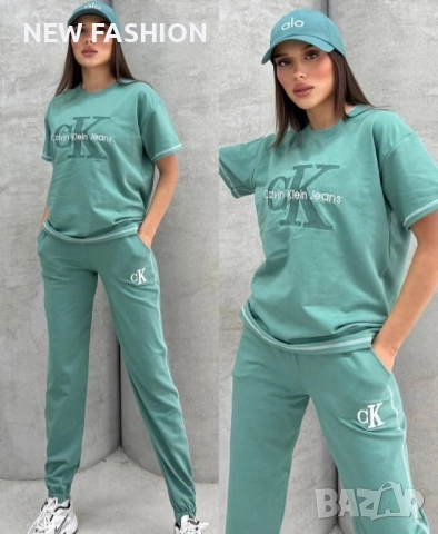 Дамски Памучни Комплекти - лого Бродирано ✨ Calvin Klein , снимка 4 - Спортни екипи - 51799592