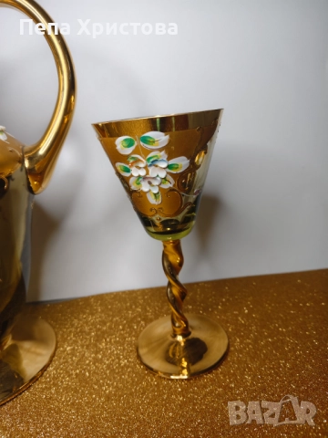 Комплект за аперитив Бохемия, снимка 11 - Чаши - 51555179