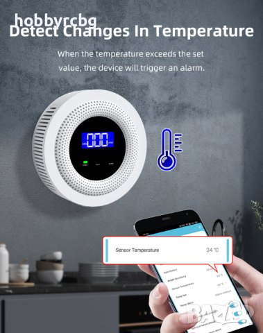 WiFi детектор за изтичане на газ, пропан-бутан, метан, aларма за дома, снимка 6 - Друга електроника - 41892904